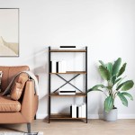 vidaXL Bibliotecă Lemn vechi 60 x 30 x 118 cm Lemn compozit