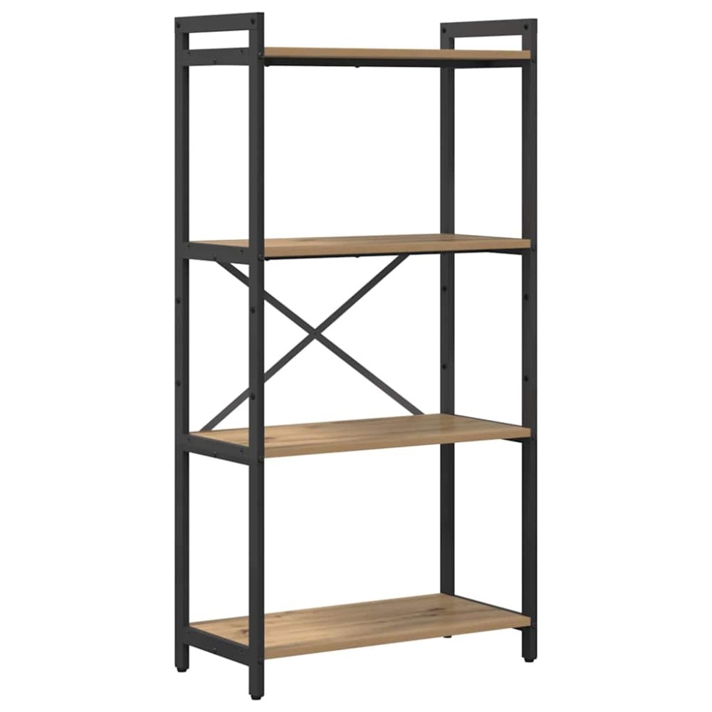 vidaXL Bibliotecă stejar artizanal 60 x 30 x 118 cm Lemn compozit