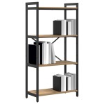 vidaXL Bibliotecă stejar artizanal 60 x 30 x 118 cm Lemn compozit
