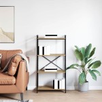 vidaXL Bibliotecă stejar artizanal 60 x 30 x 118 cm Lemn compozit