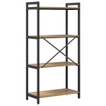vidaXL Bibliotecă stejar artizanal 60 x 30 x 118 cm Lemn compozit