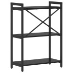 vidaXL Bibliotecă Stejar negru 60 x 30 x 83 cm Lemn compozit vidaXL Bibliotecă Stejar negru 60 x 30 x 83 cm Lemn compozit