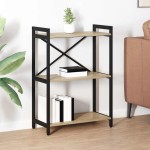 vidaXL Bibliotecă Stejar sonoma 60 x 30 x 83 cm Lemn compozit vidaXL Bibliotecă Stejar sonoma 60 x 30 x 83 cm Lemn compozit