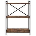 vidaXL Bibliotecă Stejar afumat 60 x 30 x 83 cm Lemn compozit