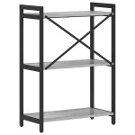 vidaXL Bibliotecă sonoma gri 60 x 30 x 83 cm Lemn compozit