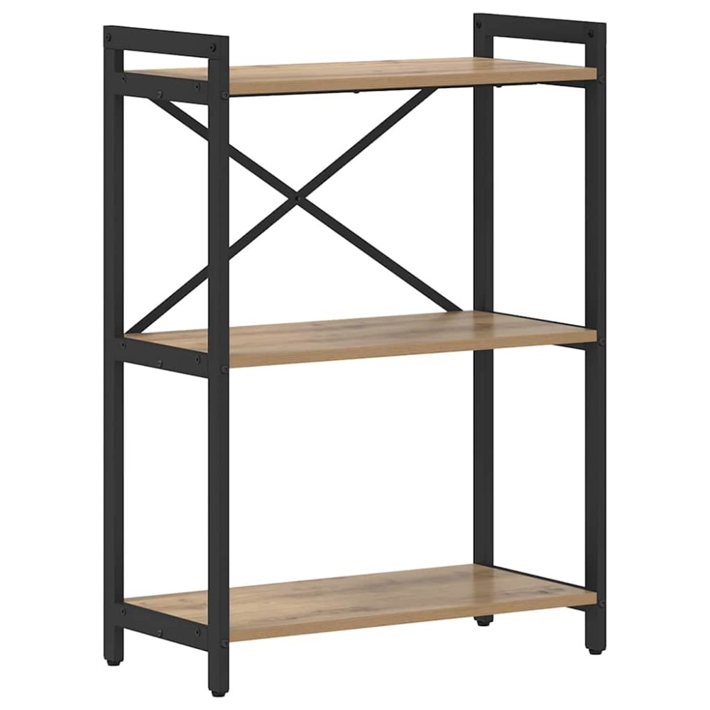 vidaXL Bibliotecă stejar artizanal 60 x 30 x 83 cm Lemn compozit
