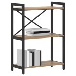 vidaXL Bibliotecă stejar artizanal 60 x 30 x 83 cm Lemn compozit
