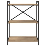 vidaXL Bibliotecă stejar artizanal 60 x 30 x 83 cm Lemn compozit