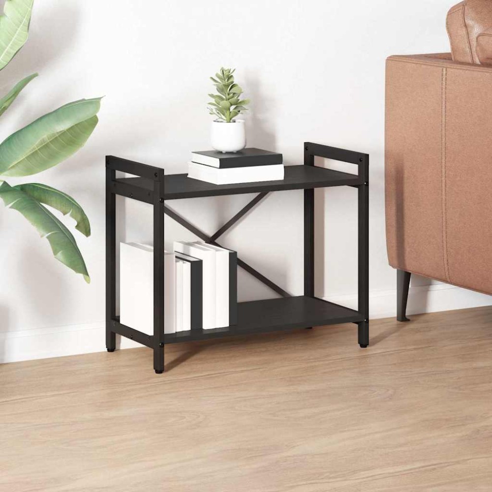 vidaXL Bibliotecă Stejar negru 60 x 30 x 48.5 cm Lemn compozit