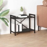 vidaXL Bibliotecă Stejar negru 60 x 30 x 48.5 cm Lemn compozit vidaXL Bibliotecă Stejar negru 60 x 30 x 48.5 cm Lemn compozit