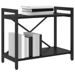 vidaXL Bibliotecă Stejar negru 60 x 30 x 48.5 cm Lemn compozit vidaXL Bibliotecă Stejar negru 60 x 30 x 48.5 cm Lemn compozit
