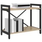vidaXL Bibliotecă Stejar sonoma 60 x 30 x 48.5 cm Lemn compozit vidaXL Bibliotecă Stejar sonoma 60 x 30 x 48.5 cm Lemn compozit