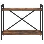vidaXL Bibliotecă Stejar afumat 60 x 30 x 48.5 cm Lemn compozit