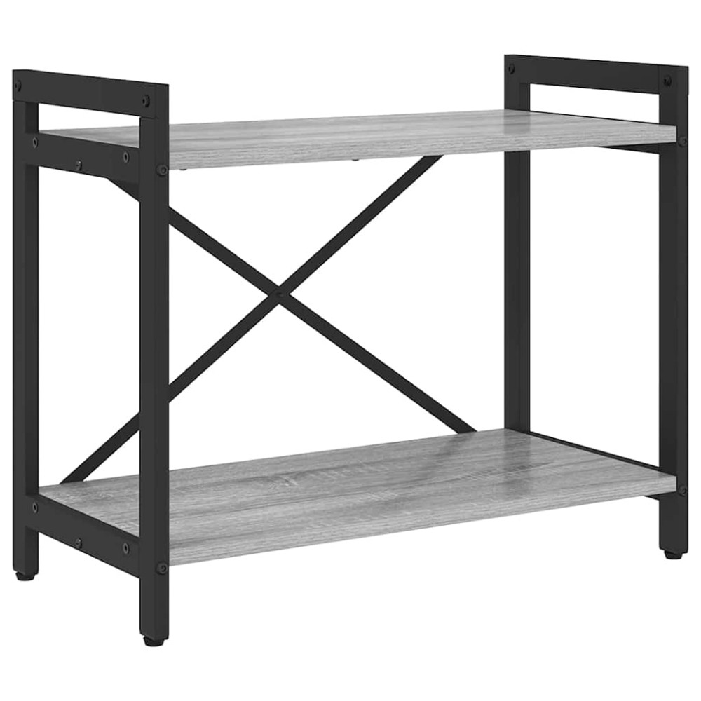 vidaXL Bibliotecă sonoma gri 60 x 30 x 48.5 cm Lemn compozit