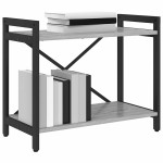 vidaXL Bibliotecă sonoma gri 60 x 30 x 48.5 cm Lemn compozit