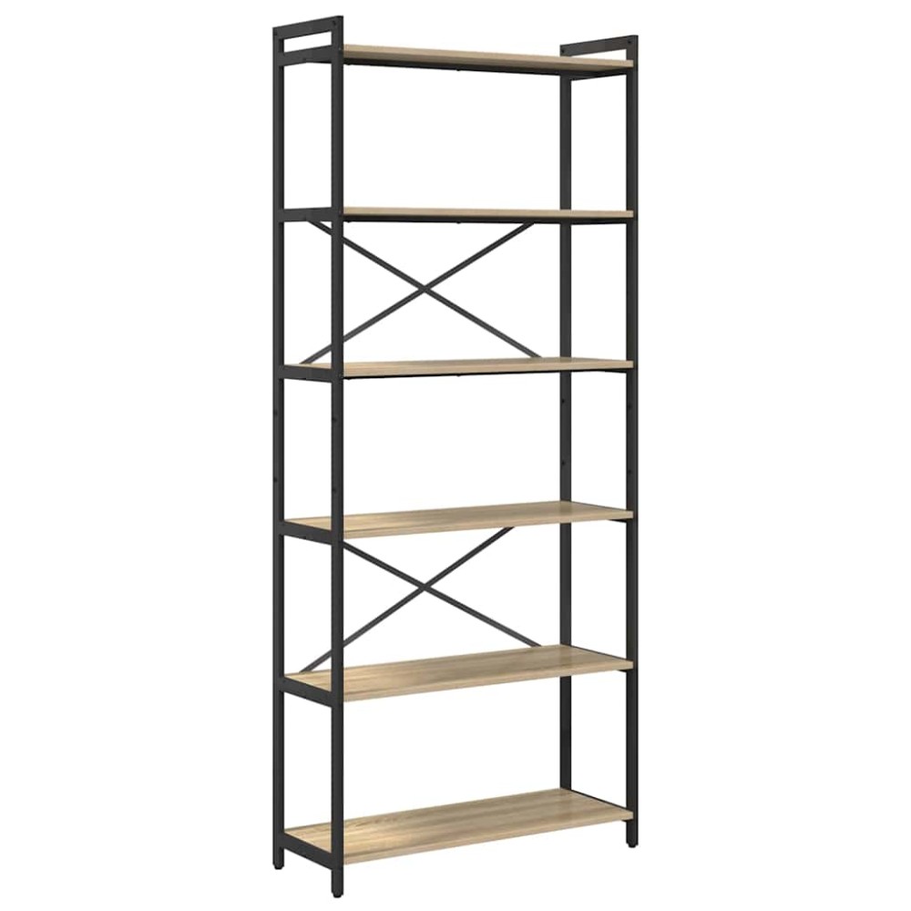 vidaXL Bibliotecă Stejar sonoma 80 x 30 x 188 cm Lemn compozit