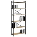 vidaXL Bibliotecă Stejar sonoma 80 x 30 x 188 cm Lemn compozit vidaXL Bibliotecă Stejar sonoma 80 x 30 x 188 cm Lemn compozit