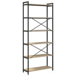 vidaXL Bibliotecă Stejar sonoma 80 x 30 x 188 cm Lemn compozit vidaXL Bibliotecă Stejar sonoma 80 x 30 x 188 cm Lemn compozit