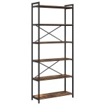 vidaXL Bibliotecă Stejar afumat 80 x 30 x 188 cm Lemn compozit