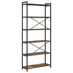vidaXL Bibliotecă Stejar afumat 80 x 30 x 188 cm Lemn compozit