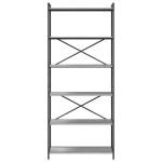 vidaXL Bibliotecă sonoma gri 80 x 30 x 188 cm Lemn compozit