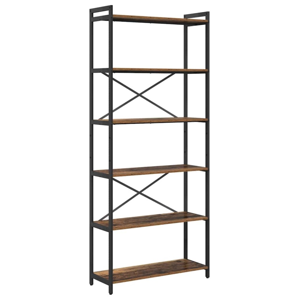vidaXL Bibliotecă Lemn vechi 80 x 30 x 188 cm Lemn compozit