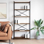 vidaXL Bibliotecă Lemn vechi 80 x 30 x 188 cm Lemn compozit