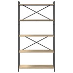 vidaXL Bibliotecă Stejar sonoma 80 x 30 x 153 cm Lemn compozit vidaXL Bibliotecă Stejar sonoma 80 x 30 x 153 cm Lemn compozit