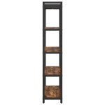 vidaXL Bibliotecă Stejar afumat 80 x 30 x 153 cm Lemn compozit