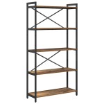 vidaXL Bibliotecă Lemn vechi 80 x 30 x 153 cm Lemn compozit