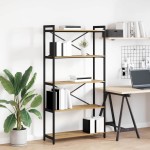 vidaXL Bibliotecă stejar artizanal 80 x 30 x 153 cm Lemn compozit vidaXL Bibliotecă stejar artizanal 80 x 30 x 153 cm Lemn compozit