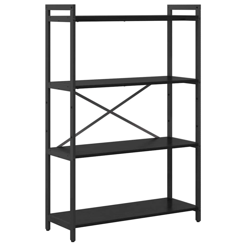 vidaXL Bibliotecă Stejar negru 80 x 30 x 118 cm Lemn compozit
