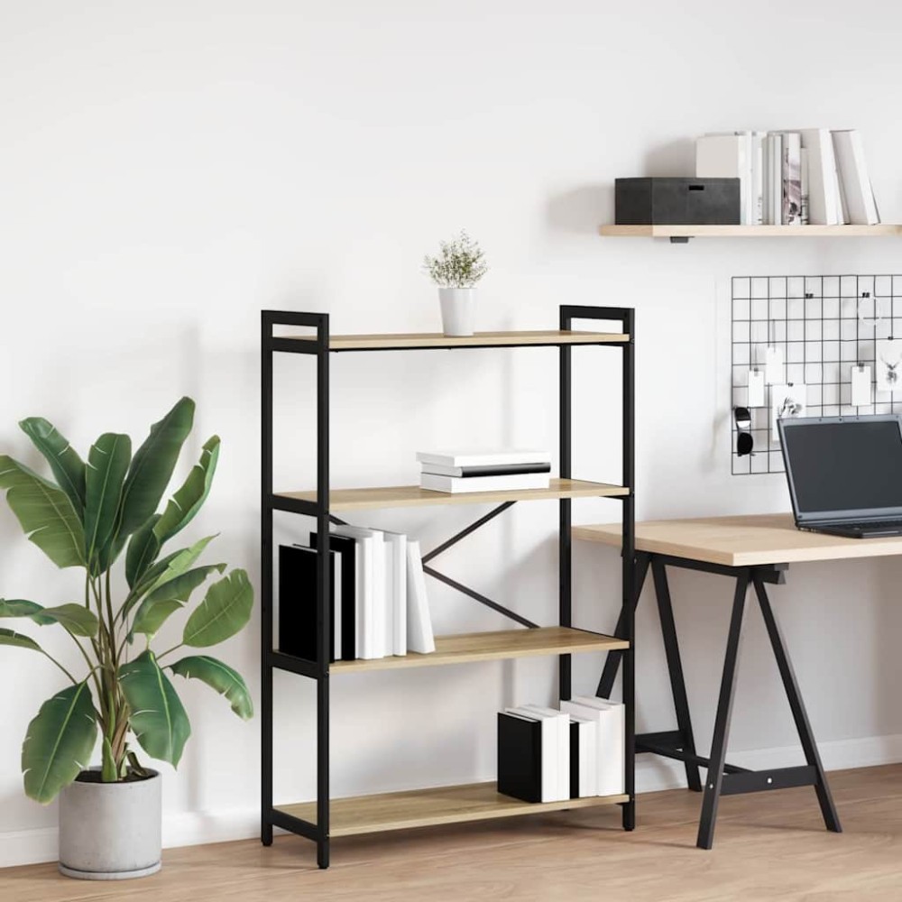 vidaXL Bibliotecă Stejar sonoma 80 x 30 x 118 cm Lemn compozit