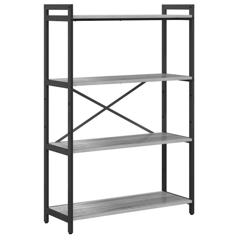 vidaXL Bibliotecă sonoma gri 80 x 30 x 118 cm Lemn compozit