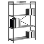 vidaXL Bibliotecă sonoma gri 80 x 30 x 118 cm Lemn compozit