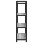 vidaXL Bibliotecă sonoma gri 80 x 30 x 118 cm Lemn compozit
