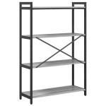 vidaXL Bibliotecă sonoma gri 80 x 30 x 118 cm Lemn compozit
