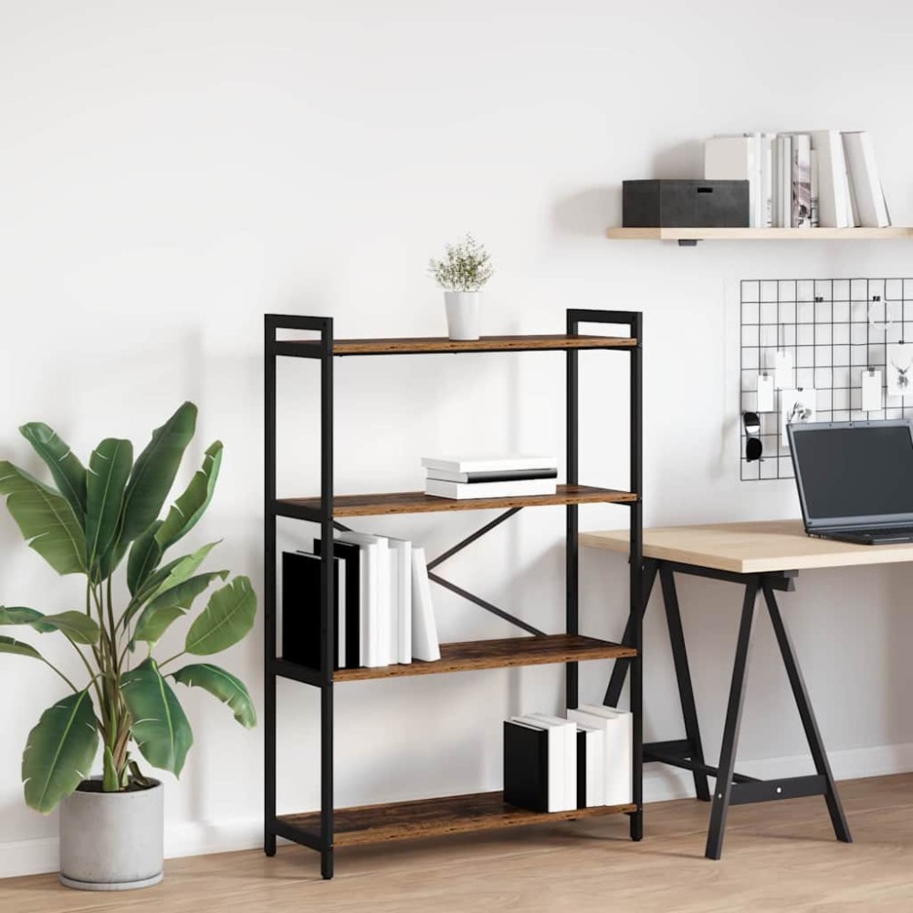 vidaXL Bibliotecă Lemn vechi 80 x 30 x 118 cm Lemn compozit