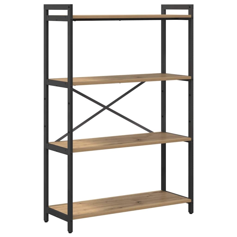 vidaXL Bibliotecă stejar artizanal 80 x 30 x 118 cm Lemn compozit