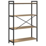 vidaXL Bibliotecă stejar artizanal 80 x 30 x 118 cm Lemn compozit vidaXL Bibliotecă stejar artizanal 80 x 30 x 118 cm Lemn compozit