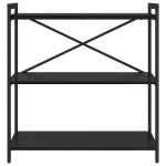 vidaXL Bibliotecă Stejar negru 80 x 30 x 83 cm Lemn compozit vidaXL Bibliotecă Stejar negru 80 x 30 x 83 cm Lemn compozit