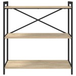 vidaXL Bibliotecă Stejar sonoma 80 x 30 x 83 cm Lemn compozit vidaXL Bibliotecă Stejar sonoma 80 x 30 x 83 cm Lemn compozit