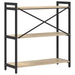 vidaXL Bibliotecă Stejar sonoma 80 x 30 x 83 cm Lemn compozit vidaXL Bibliotecă Stejar sonoma 80 x 30 x 83 cm Lemn compozit