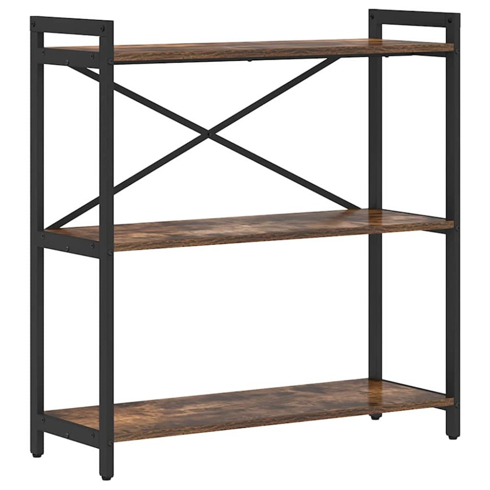 vidaXL Bibliotecă Stejar afumat 80 x 30 x 83 cm Lemn compozit