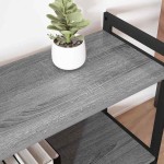 vidaXL Bibliotecă sonoma gri 80 x 30 x 83 cm Lemn compozit