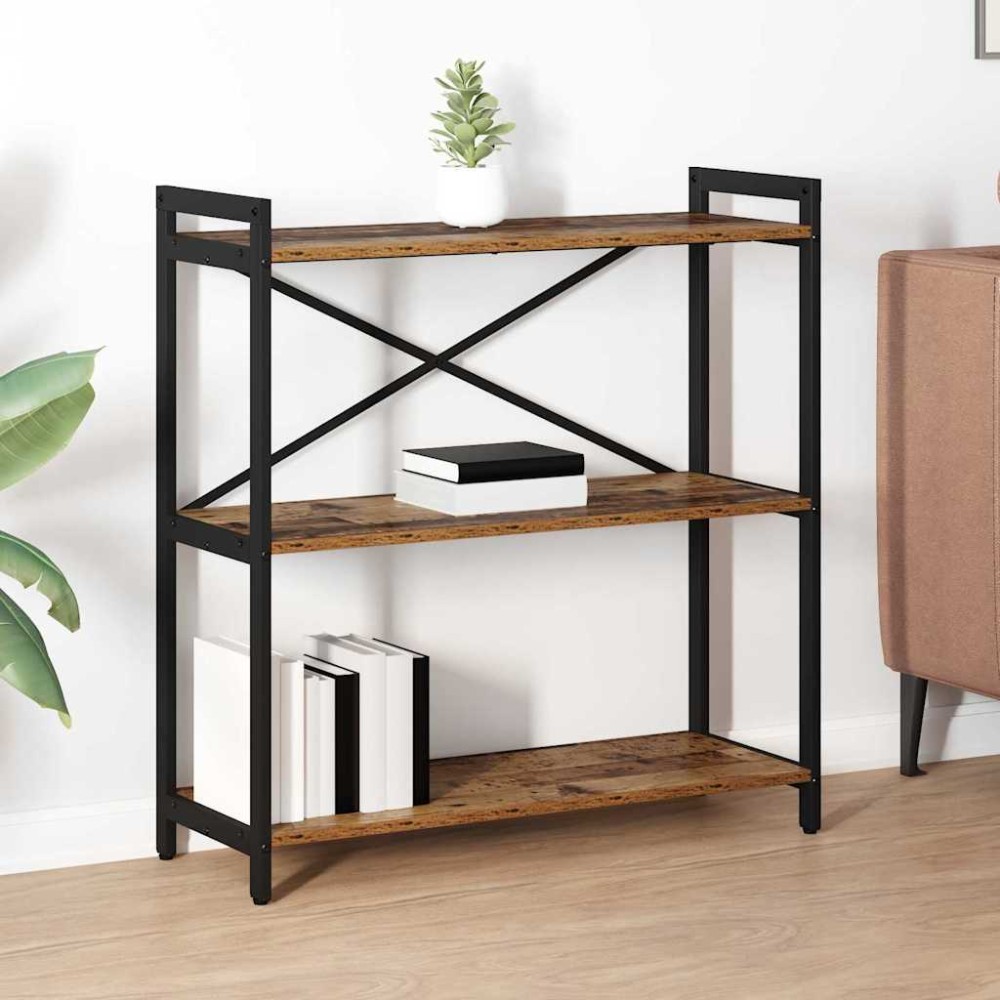 vidaXL Bibliotecă Lemn vechi 80 x 30 x 83 cm Lemn compozit