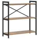 vidaXL Bibliotecă stejar artizanal 80 x 30 x 83 cm Lemn compozit vidaXL Bibliotecă stejar artizanal 80 x 30 x 83 cm Lemn compozit