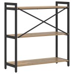 vidaXL Bibliotecă stejar artizanal 80 x 30 x 83 cm Lemn compozit vidaXL Bibliotecă stejar artizanal 80 x 30 x 83 cm Lemn compozit