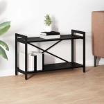 vidaXL Bibliotecă Stejar negru 80 x 30 x 48.5 cm Lemn compozit vidaXL Bibliotecă Stejar negru 80 x 30 x 48.5 cm Lemn compozit