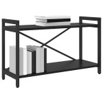 vidaXL Bibliotecă Stejar negru 80 x 30 x 48.5 cm Lemn compozit vidaXL Bibliotecă Stejar negru 80 x 30 x 48.5 cm Lemn compozit